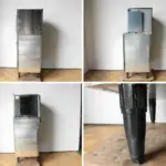 中古厨房 ホシザキ 業務用 クレセントアイス メーカー ストッカー付 半月型 製氷機 KMD-270AB-J SAF-200A-1-KM 2021年製 2022年製